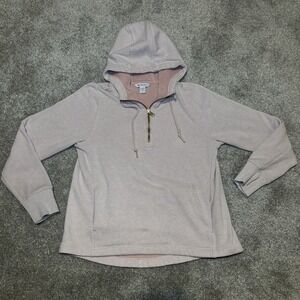 ATHLETA Cozy Karma Womens 1/4 Zip Hoodie Sweatshirt Size Small Activewear Pink